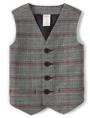 Gilet à carreaux pour garçon – Cadeau idéal