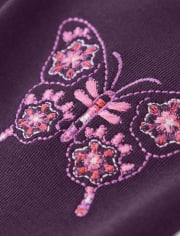 Legging papillon brodé pour fille - Spice Market