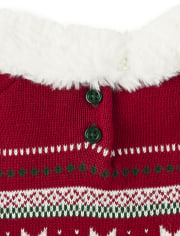 Robe pull en jacquard flocon de neige Fille - Holiday Traditions
