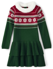 Girls holiday sweater dress shop