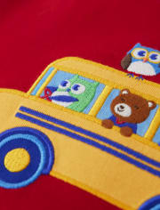 Camiseta de autobús escolar bordada para niños - Future Artist