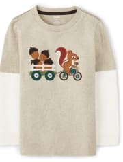 Haut étagé Chipmunk pour garçon - Récolte d'automne