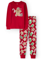 Pijama de 2 piezas de algodón de pan de jengibre unisex - Gymmies