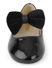 Girls Velvet Bow Mary Janes - Perfect Present