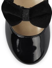 Girls Velvet Bow Mary Janes - Perfect Present