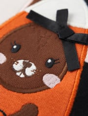Girls Embroidered Mouse Top - Trick or Treat