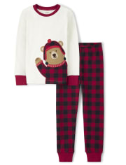 Pijama de 2 piezas de algodón con osito unisex - Gymmies