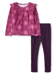 Ensemble Haut et Leggings Nuisette Mandala pour Filles - Spice Market