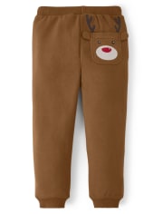 Pantalon à enfiler avec renne brodé pour garçon