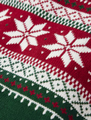 Suéter de Fairisle con copos de nieve para niños - Holiday Traditions