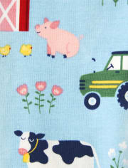 Girls Embroidered Farm Top And Farm Leggings Set - Farming Friends