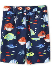 Conjunto de camiseta y shorts de baño Fish para niños - Splish-Splash