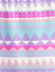 Girls Geometric Leggings - Unicorn Princess