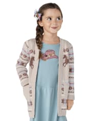 Girls Horse Fairisle Cardigan - Little Rocky Mountain