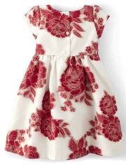 Girls Poinsettia Dress - Special Occasion
