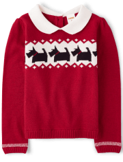Pull Fairisle pour chien pour filles - London Calling