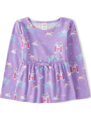 Haut Babydoll Castle Fille - Princesse licorne