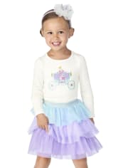 Girls Tiered Tutu Skirt - Unicorn Princess