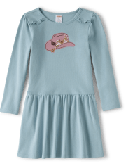 Girls Embroidered Cowgirl Dress - Little Rocky Mountain
