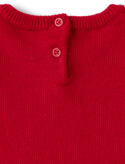 Girls Heart Sweater Dress - Valentine Cutie