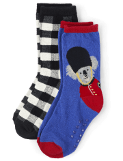 Lot de 2 paires de chaussettes Trolley Crew pour garçons - London Calling