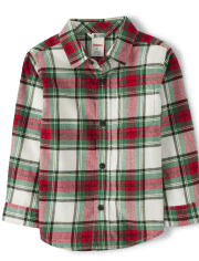 Boys Famille assortie à carreaux Button Up Shirt - Family Celebrations