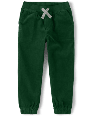 Boys Corduroy Pull On Pants - Gingerbread House