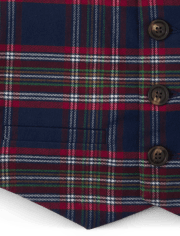 Boys Plaid Vest - Family Celebrations