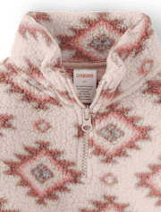 Fille Western molleton demi-fermeture à glissière - Little Rocky Mountain