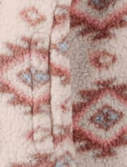 Fille Western molleton demi-fermeture à glissière - Little Rocky Mountain