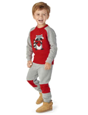 Boys Fleece Pull On Jogger Pants - Valentine Cutie