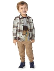 Boys Twill Pull On Cargo Pants - Little Rocky Mountain