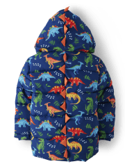 Boys dinosaur coat shop