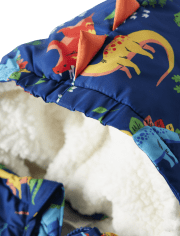 Boys Dino Puffer Jacket - Dino-Mite