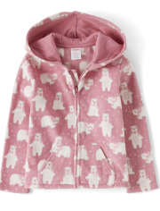 Polaire polaire zippée pour filles - Bear Hugs