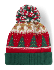 Chapeau à pompons Fairisle en pain d&#39;épice pour garçons - Maison en pain d&#39;épice