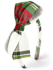 Diadema con lazo a cuadros para niñas - Celebraciones familiares