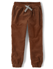 Pantalones sin cordones de pana para niño - Gingerbread House
