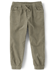Pantalones jogger sin cordones de pana para niños - Little Rocky Mountain