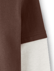 Boys Embroidered Polar Bear Layered Top - Bear Hugs