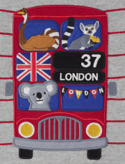 Boys Striped Trolley Top - London Calling