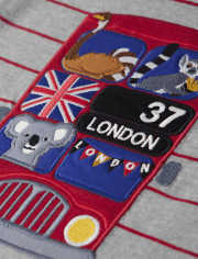 Boys Striped Trolley Top - London Calling