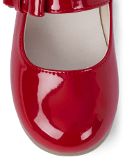 Girls red ballet flats sale