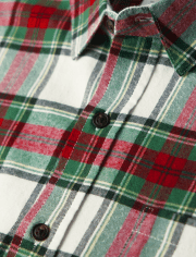 Mens Famille assortie à carreaux Button Up Shirt - Family Celebrations