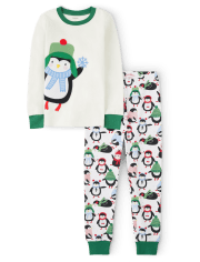 Boys Penguin Snug Fit Cotton Pajamas - Gymmies