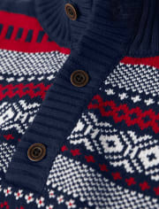 Mens Matching Family Fairisle Sweater - Family Celebrations