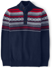 Mens Matching Family Fairisle Sweater - Family Celebrations