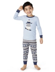 Boys Polar Bear Snug Fit Cotton Pajamas - Gymmies