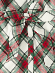 Womens Matching Family Plaid Shirt Dress - Family Celebrations