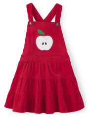 Girls Apple Corduroy Skirtall And Apple Top Set - Head of the Class